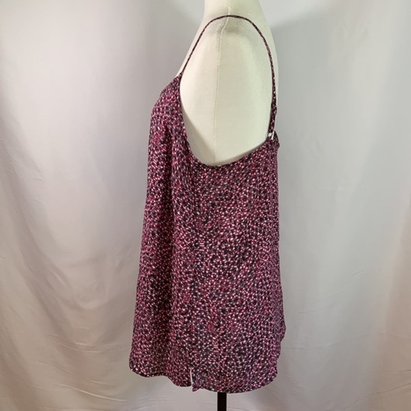 Reitmans Pink & Grey Splotchy Patterned Tank Top - Picture 3 of 10